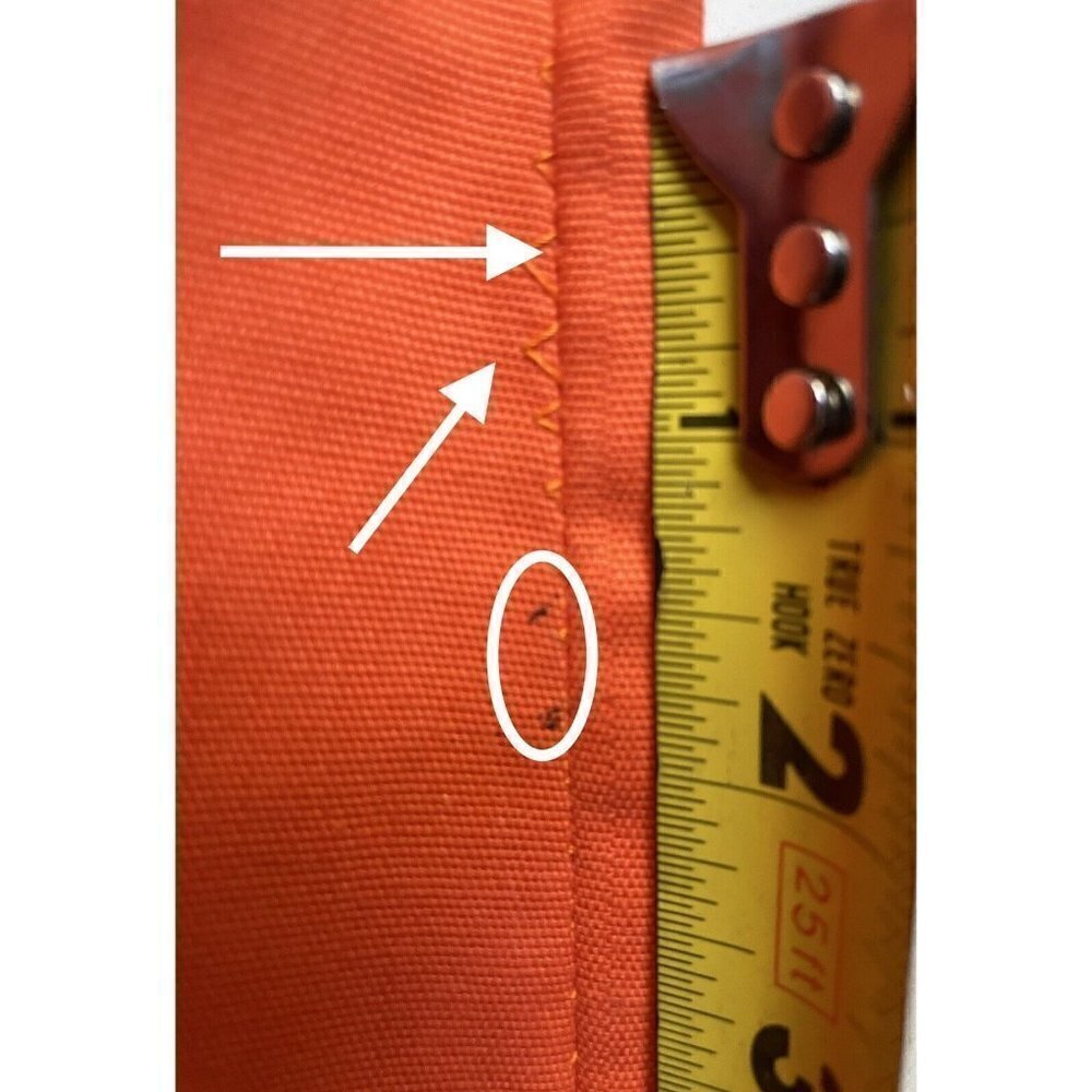 VTG 60s Handmade Floor Length Flower Power Hippy Boho Orange Maxi Skirt Women’s - Picture 9 of 11